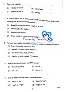 Haryana CHO Question paper 24 April 2022 Set-B