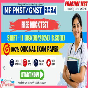 Read more about the article MP PNST GNMTST 2024 Mock Test (9 Sept Shift 2nd) – Free Practice Test