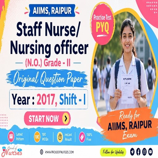 Read more about the article AIIMS Raipur Nursing Officer 2017 Shift – I Question Paper with Answer Key PDF Download + Free Practice Test
