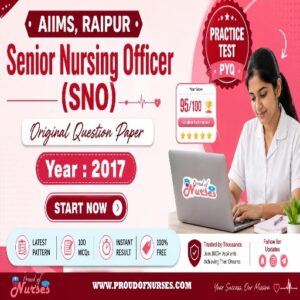 Read more about the article AIIMS Raipur Senior Nursing Officer (SNO) Exam 2017 Answer Key PDF – Free Practice Test