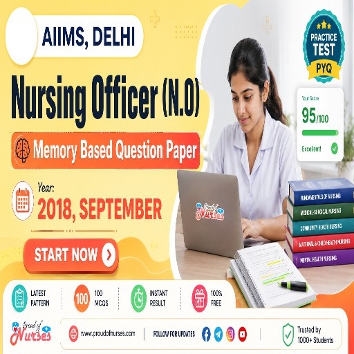 Read more about the article AIIMS Delhi Nursing Officer September 2018 Memory-Based Question Paper PDF Download + Practice Test