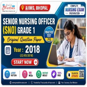 Read more about the article AIIMS Bhopal Senior Nursing Officer Staff Nurse Grade I 2018 Shift 1 Question Paper PDF Download + Answer Key & Practice Test